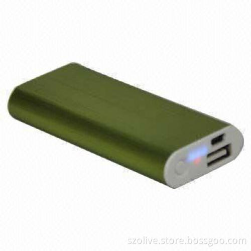 2,000mAh power bank, aluminum case battery